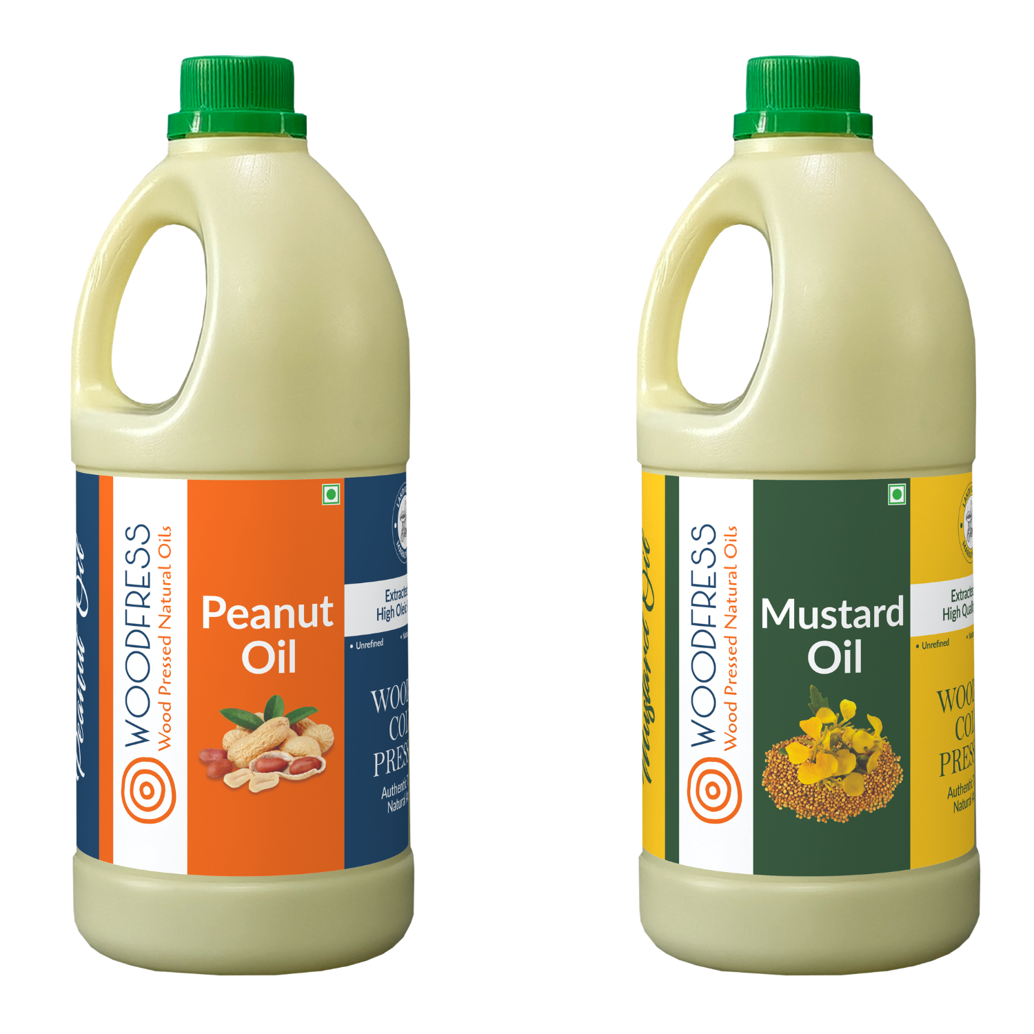 Wood Cold Pressed Groundnut & Mustard Oils Combination Pack
