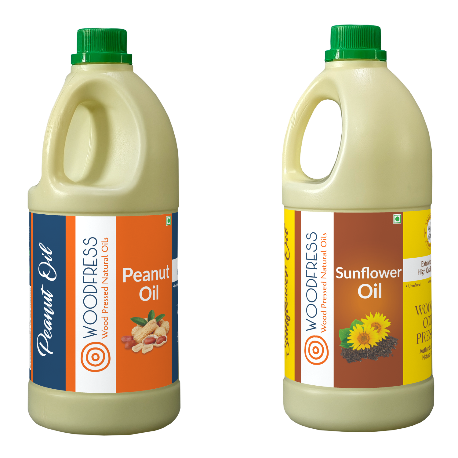 Wood Cold Pressed Groundnut & Sunflower Oils Combination Pack