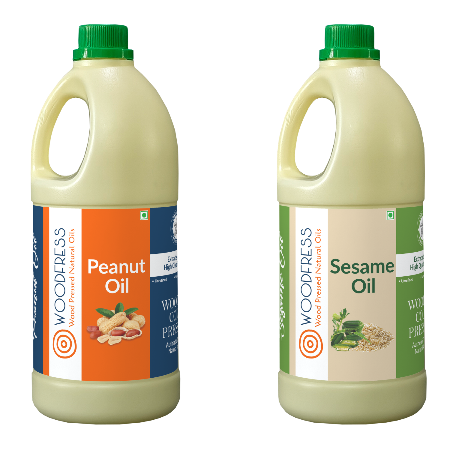 Wood Cold Pressed Groundnut & Sesame Oils Combination Pack