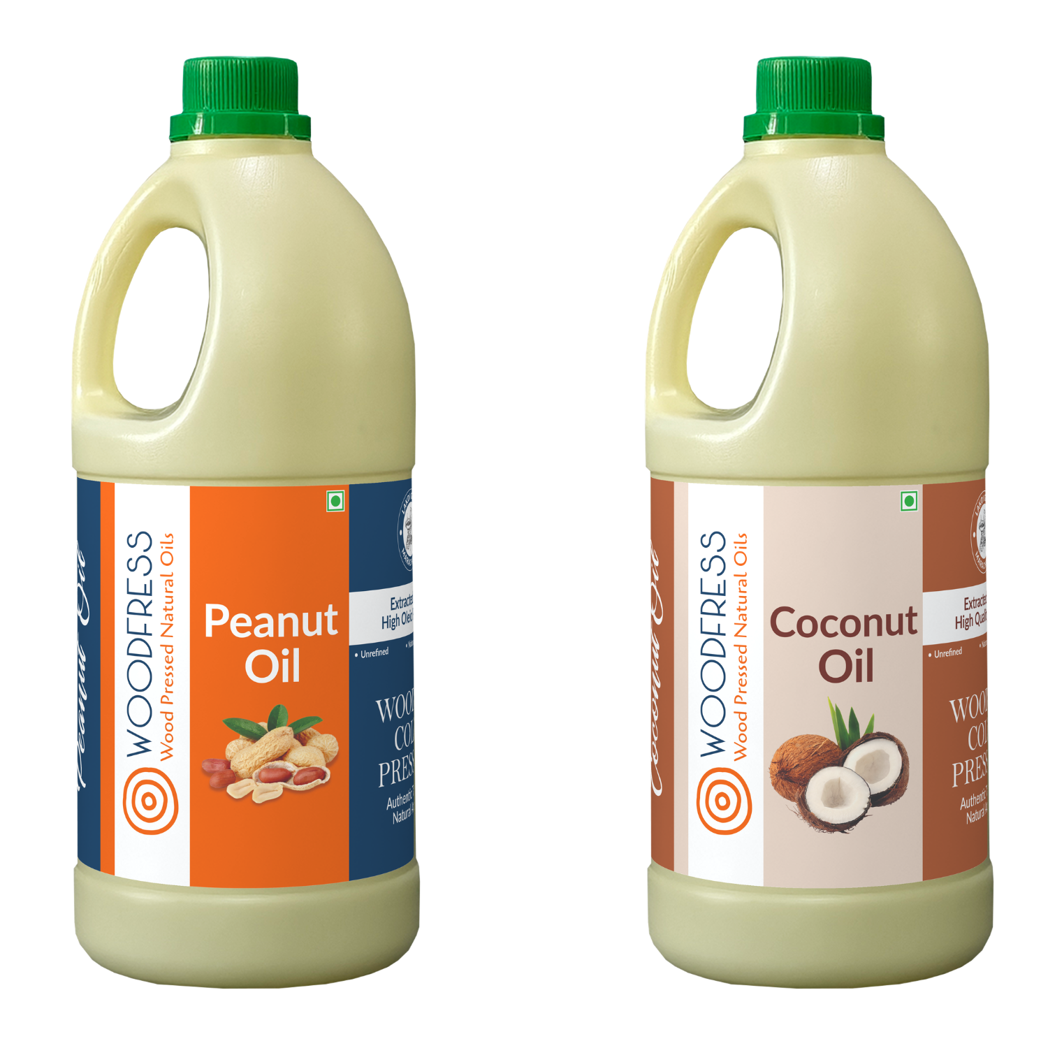 Wood Cold Pressed Groundnut & Coconut Oils Combination Pack