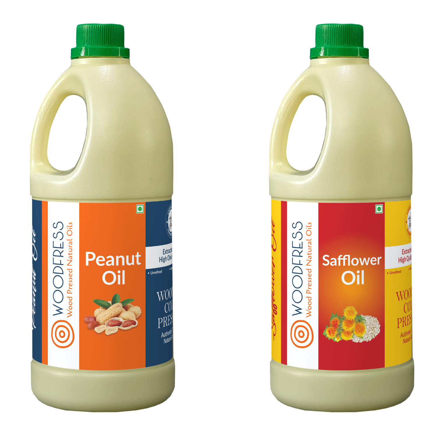 Wood Cold Pressed Groundnut & Safflower Oils Combination Pack