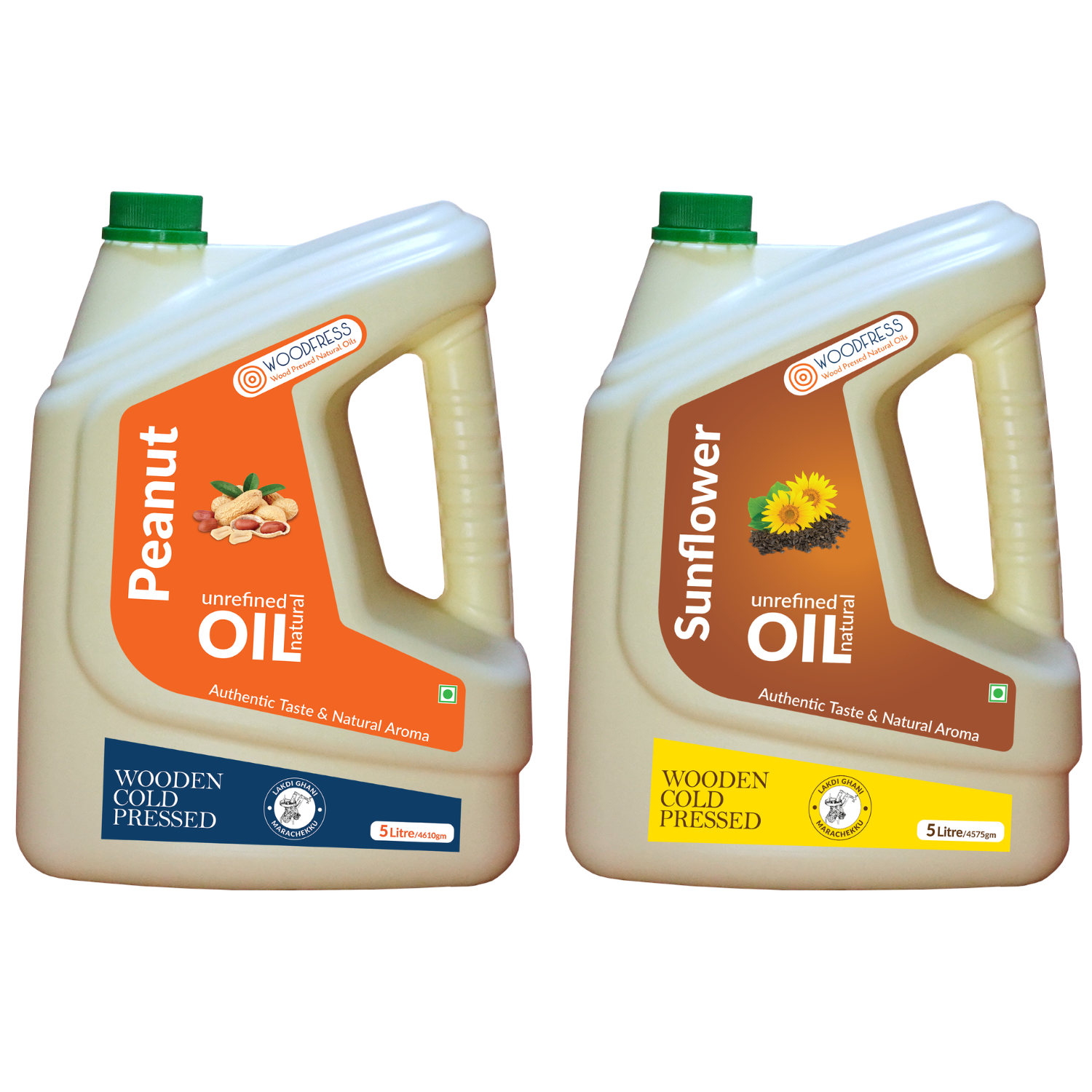 Wood Cold Pressed Groundnut & Sunflower Oils Combination Pack