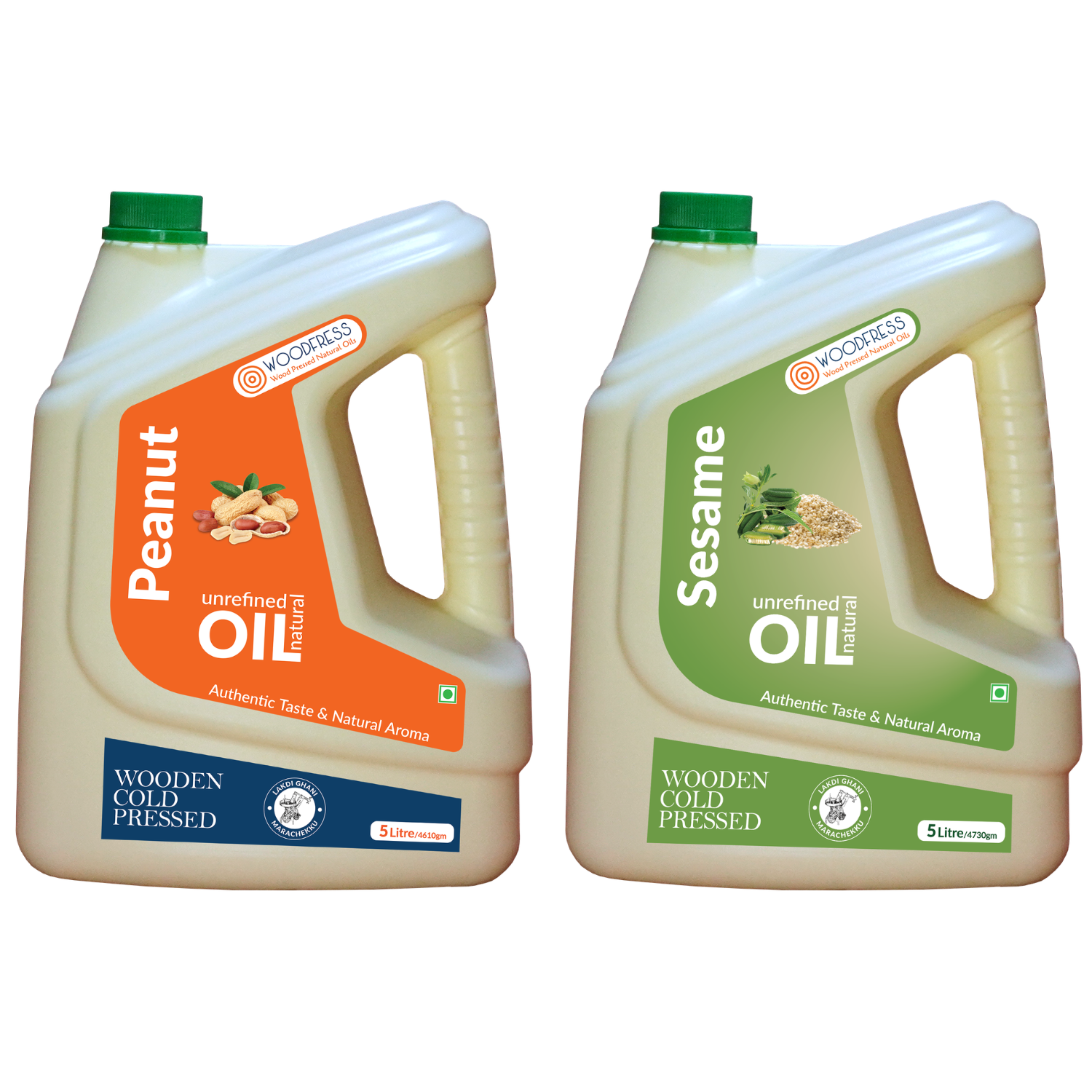 Wood Cold Pressed Groundnut & Sesame Oils Combination Pack