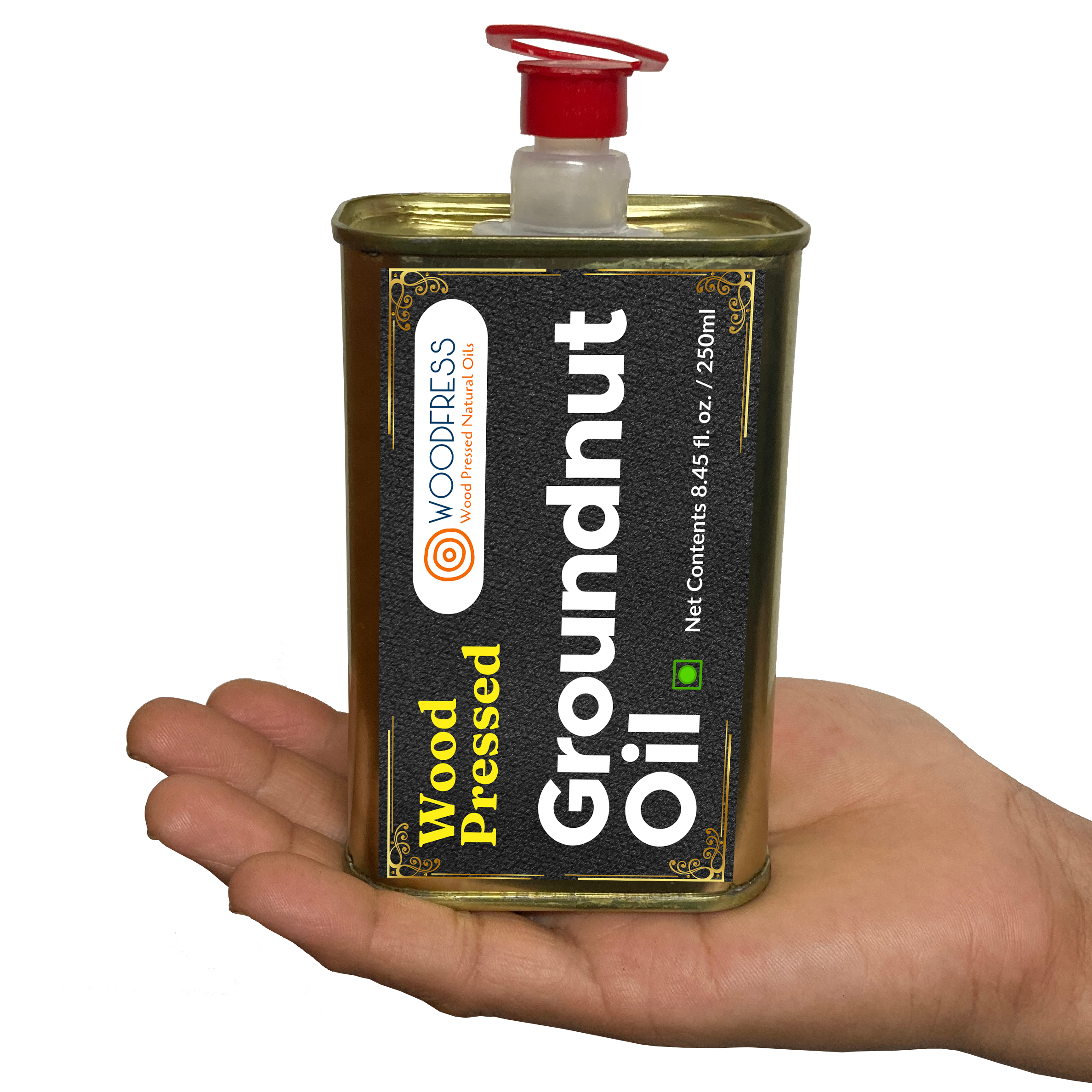 Wood Cold Pressed Groundnut Peanut Oil