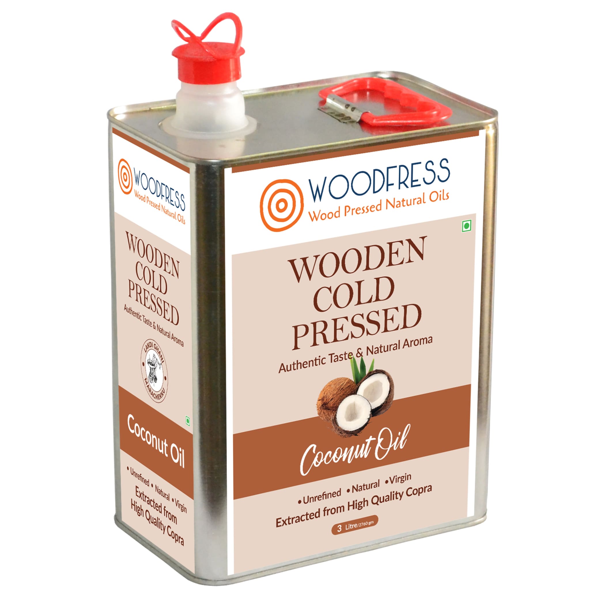 Wood Cold Pressed Coconut Oil 3L