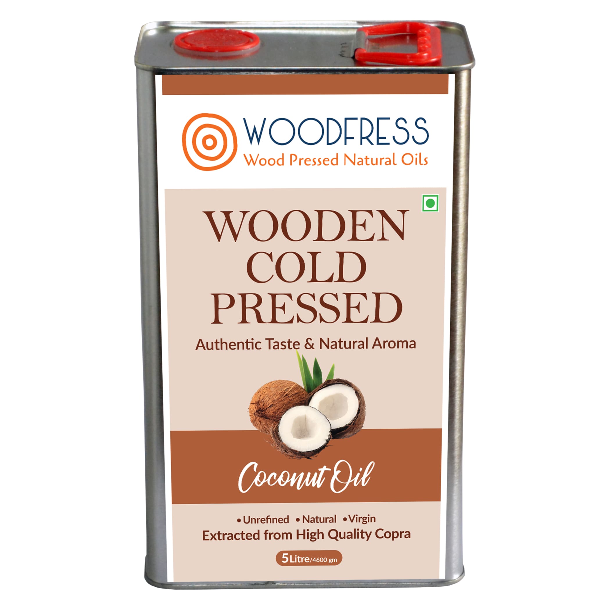 Wood Cold Pressed Coconut Oil 5L