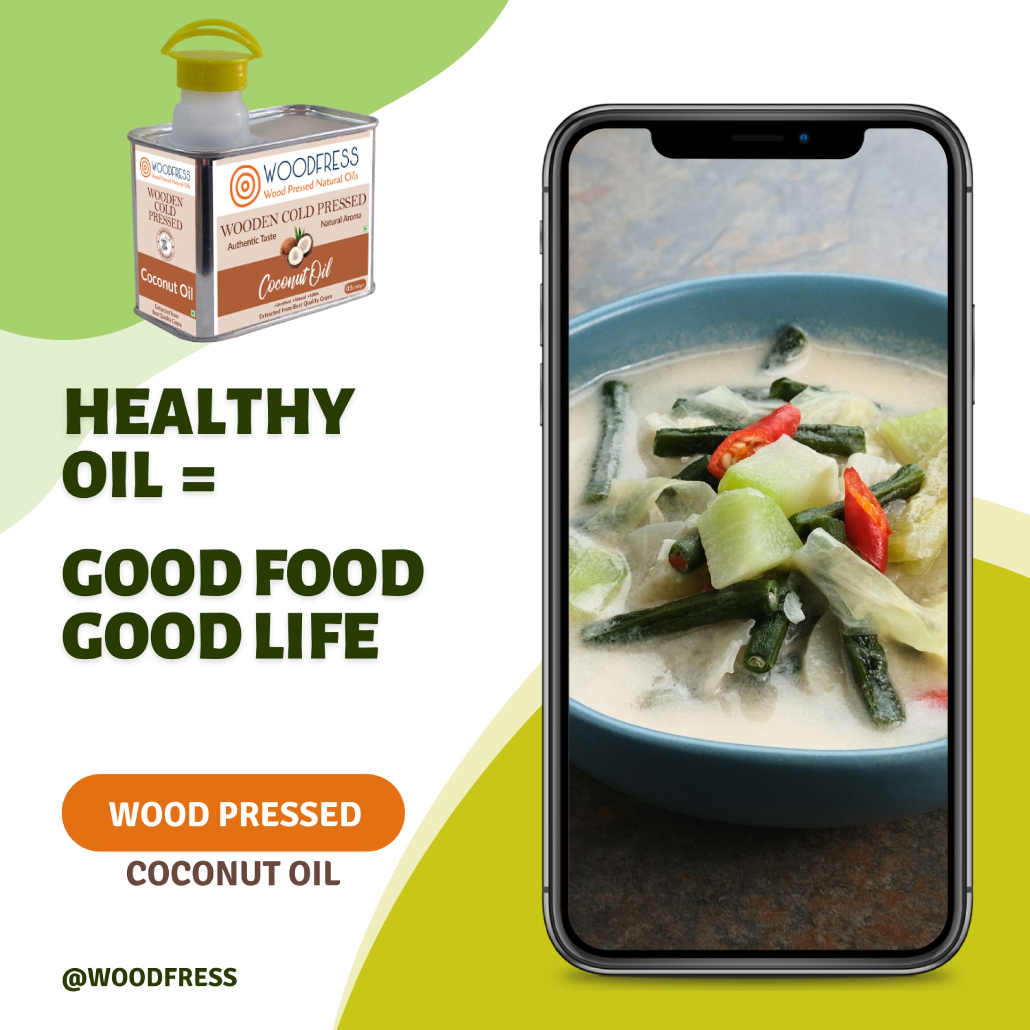 Wood Cold Pressed Coconut Oil