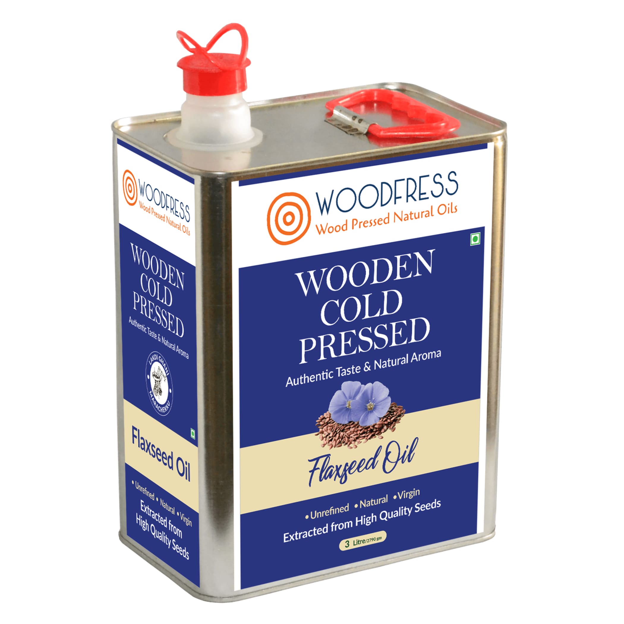 Wood Cold Pressed Flaxseed Alsi Oil 3L