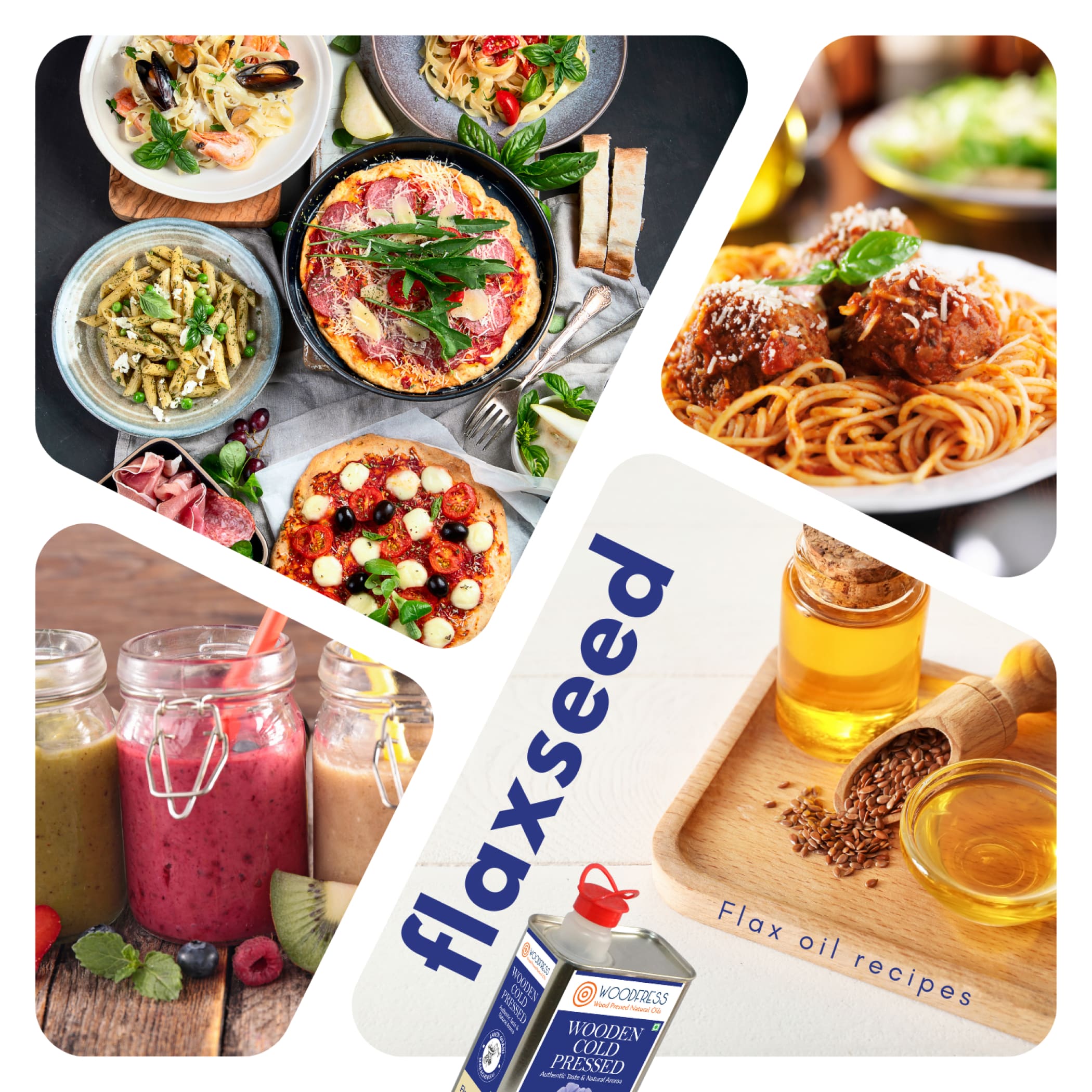 Wood Cold Pressed Flaxseed Alsi Oil