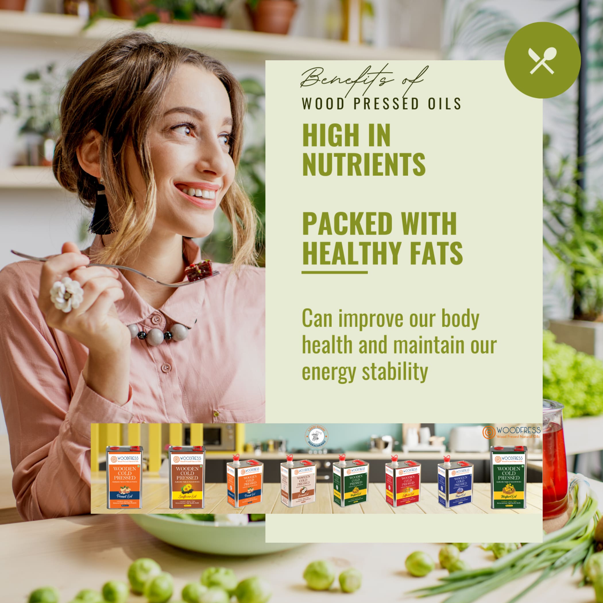 Wood Cold Pressed Groundnut & Coconut Oils Combination Pack