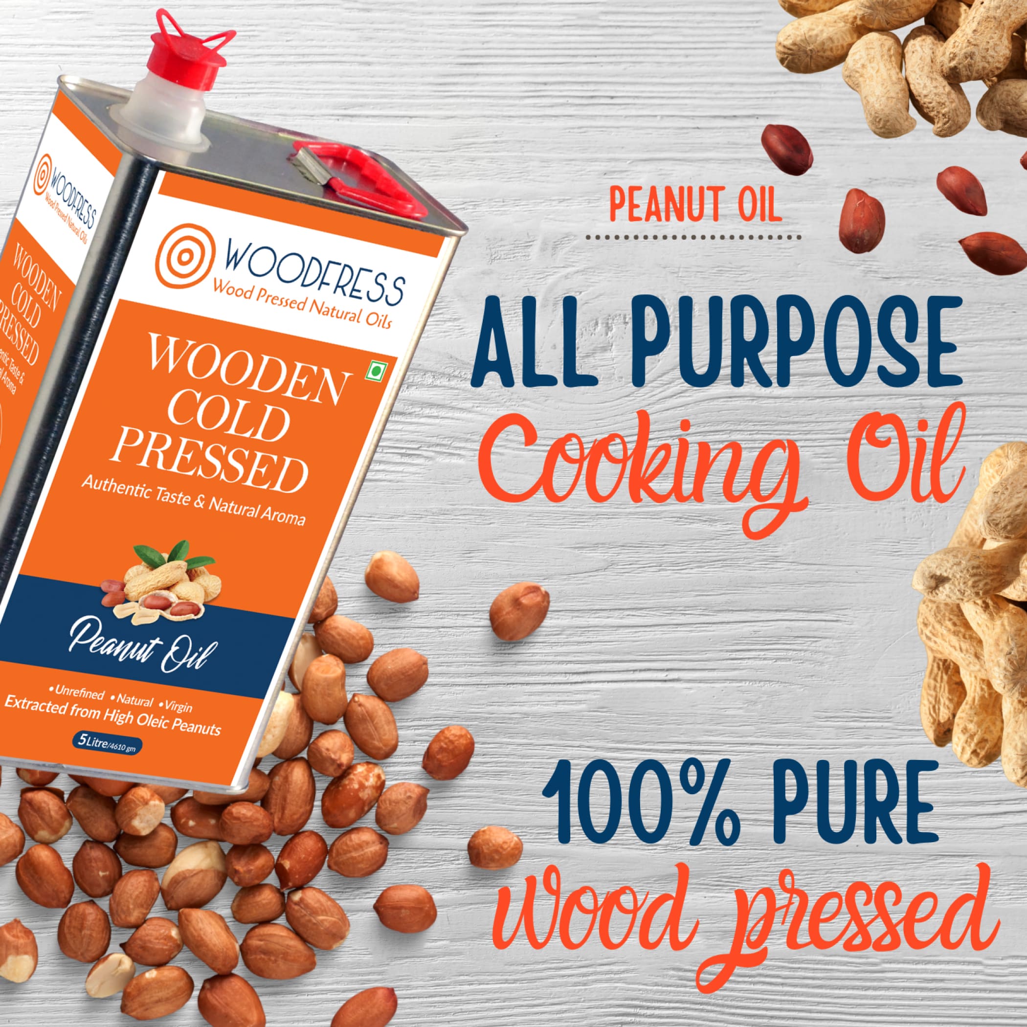 Wood Cold Pressed Groundnut & Sesame Oils Combination Pack