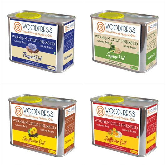 Wood Cold Pressed Oils 0.5L Gift / Trial Pack: FX - TO - SO - SF