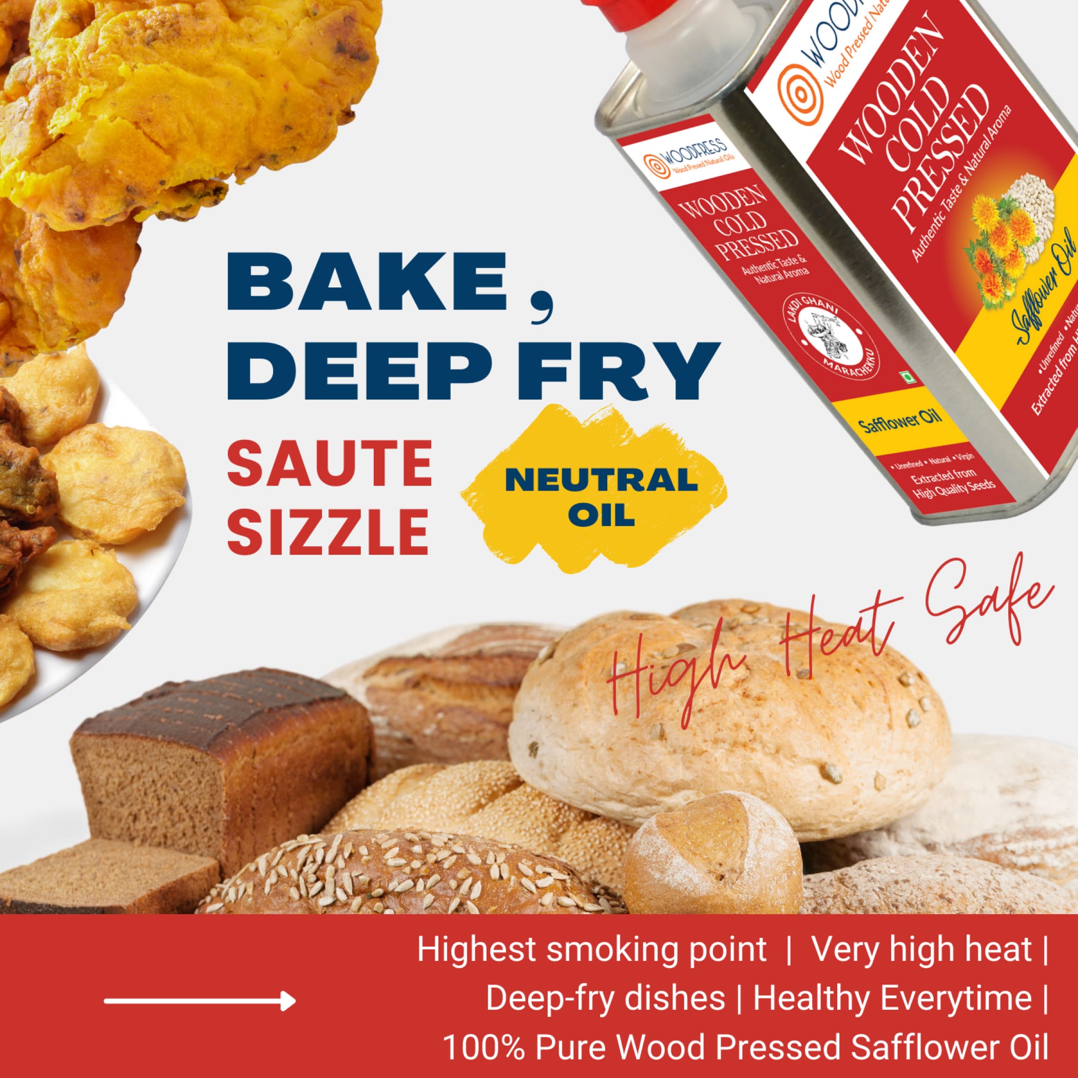 Wood Cold Pressed Oils 0.5L Gift / Trial Pack: PO - TO - SO -