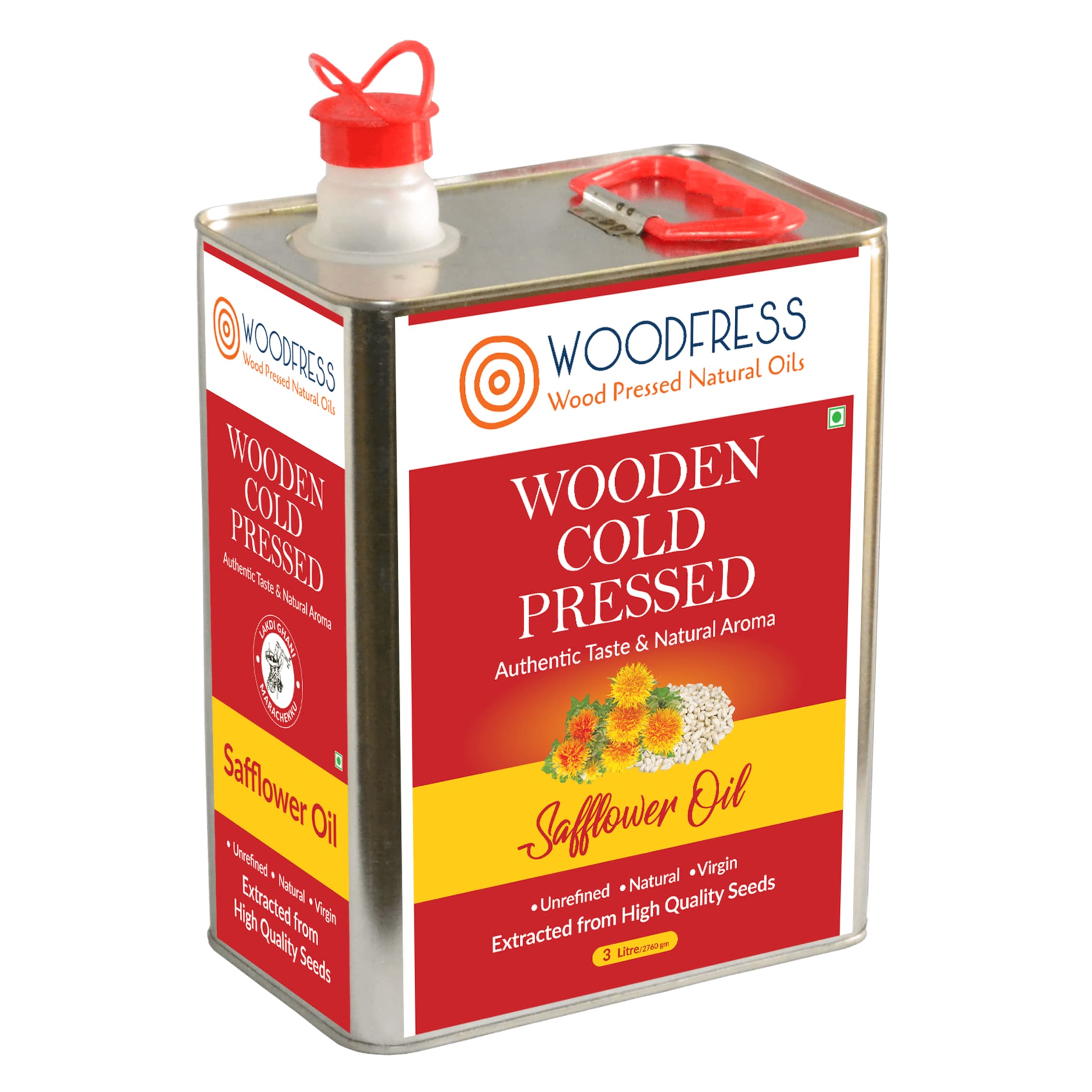 Wood Cold Pressed Safflower Oil 3L