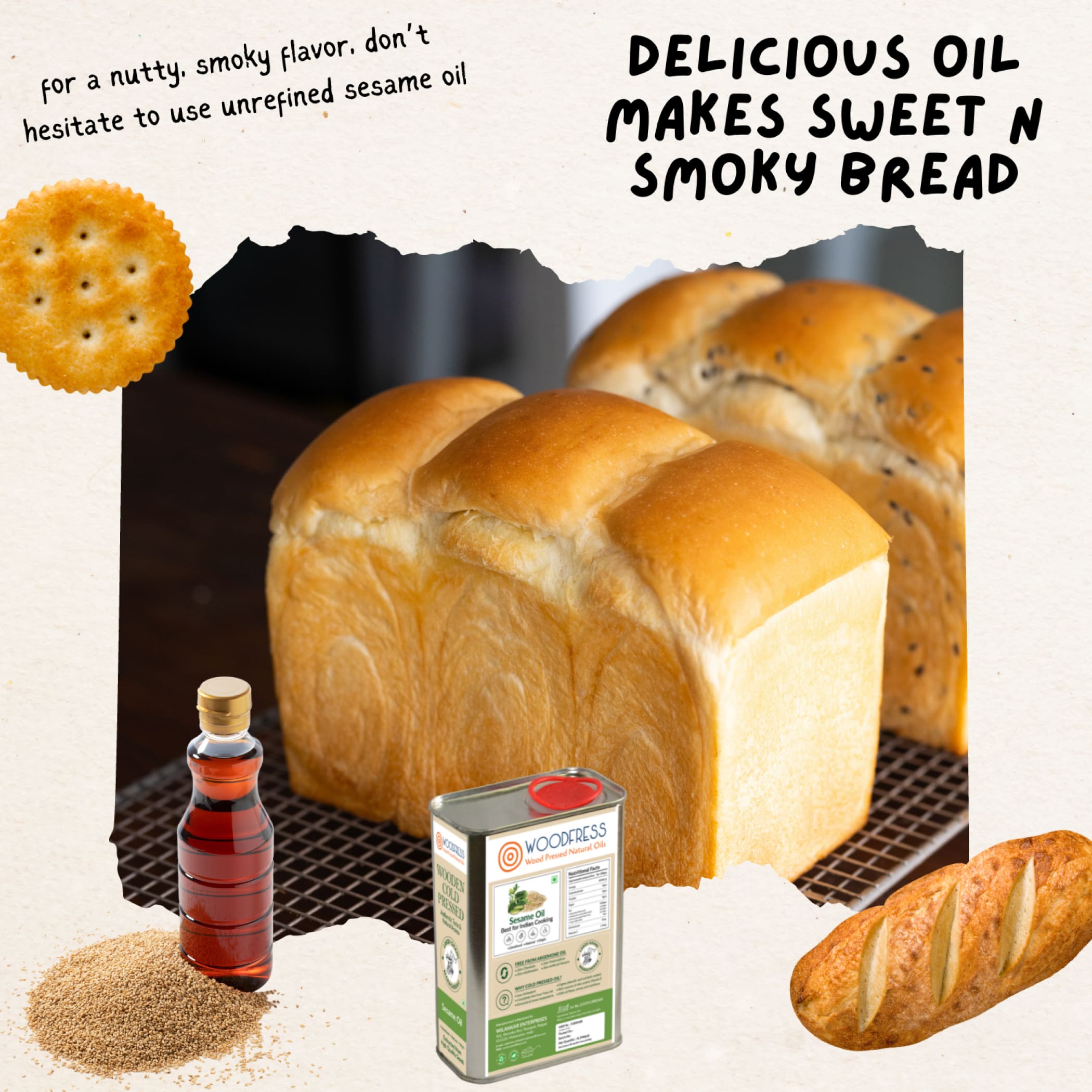 Wood Cold Pressed Sesame Oil