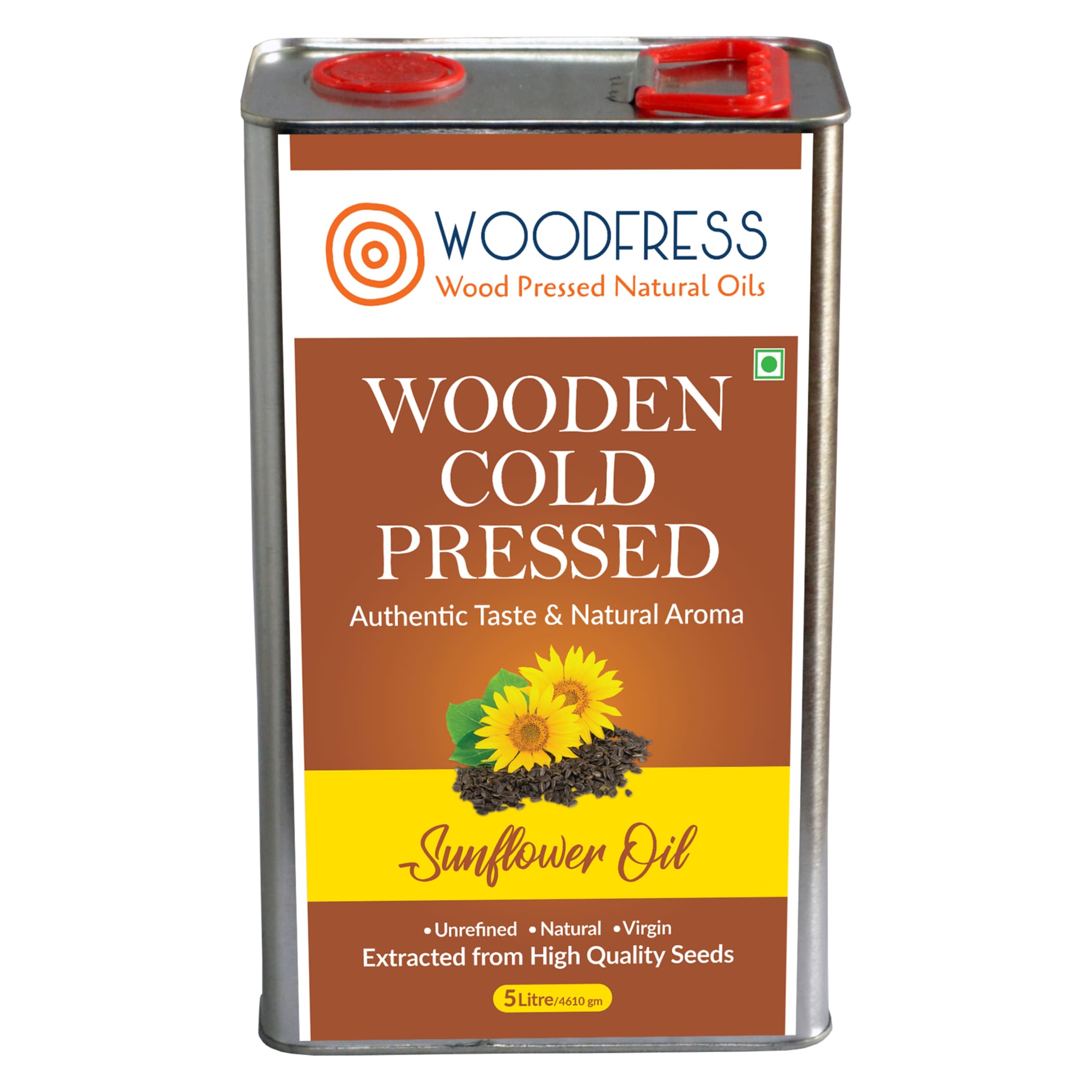 Wood Cold Pressed Sunflower Oil 5L