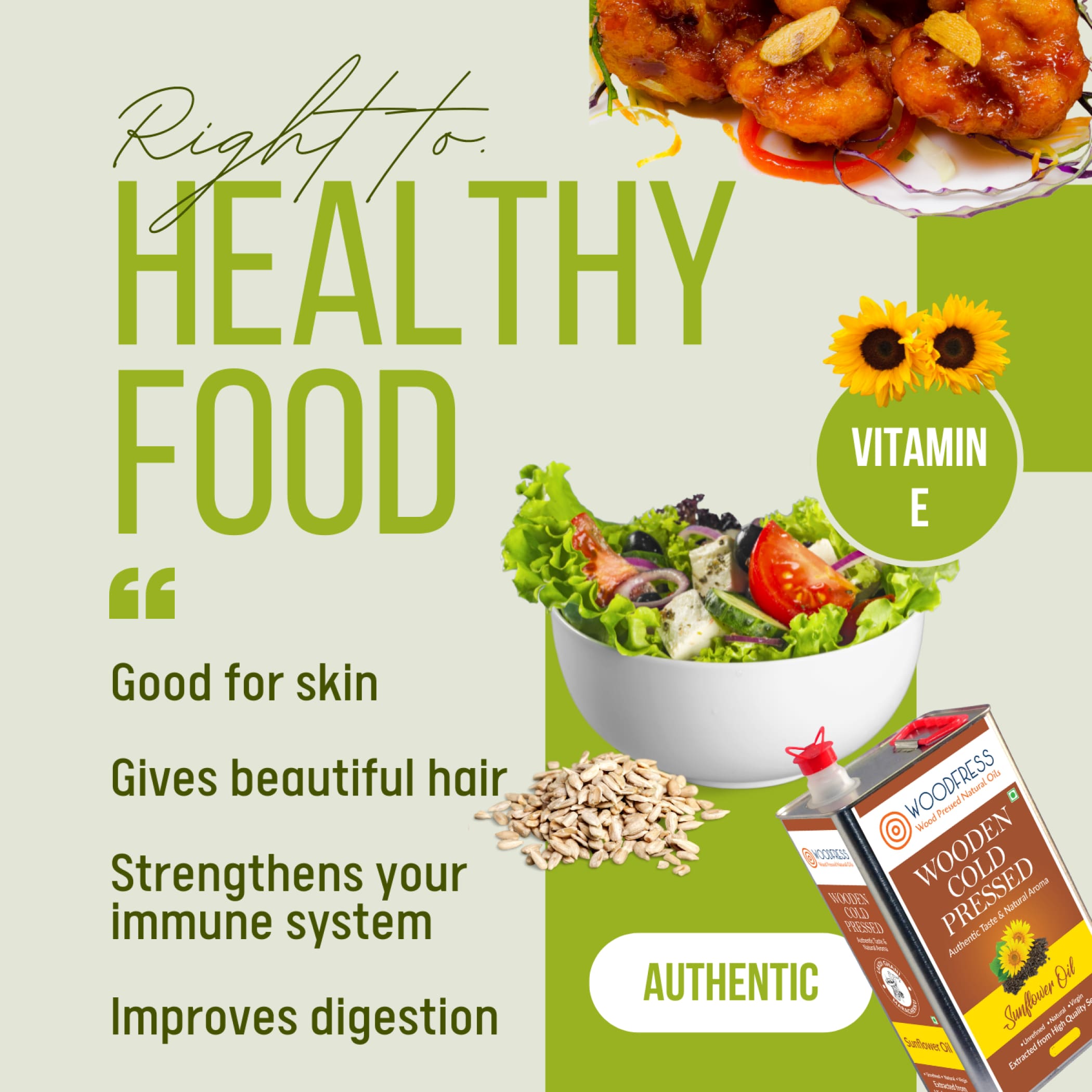 Wood Cold Pressed Sunflower Oil